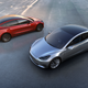 Tesla didn’t give us any official interior views, but we can see the lack of a front grille in the photos. Image via Tesla